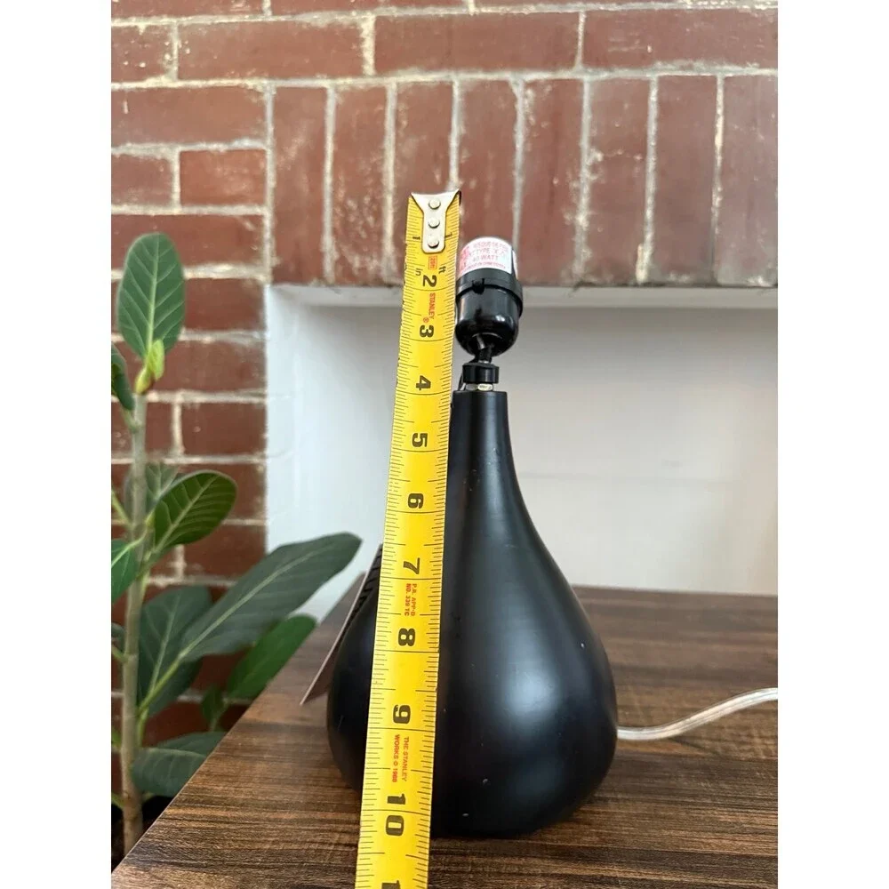 Black Teardrop Table Lamp Base